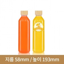 [대나무 우드마개]페트병 오렌지 400ml 30파이 176개(A)