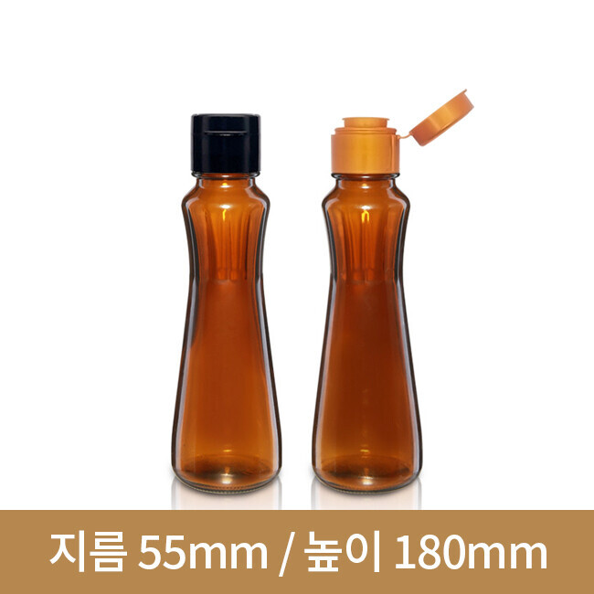 유리병 희성 참기름 150ml(갈색) (A) 54개 대캡