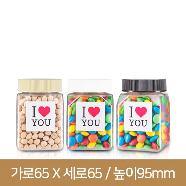 K300 사각투명 단마개(B) 180개 48파이