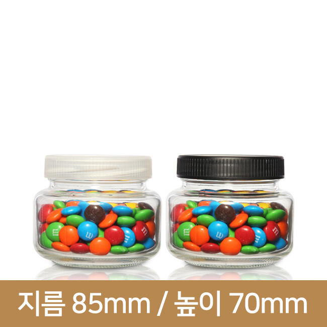 유리병 수제청병  하젓갈250g(A) 플라스틱마개 70파이 60개