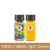 (JU-250 SR 투명사각)[38파이 이중캡]대박쥬스250ml 투명SR라운드사각 전용38파이 304개(B)