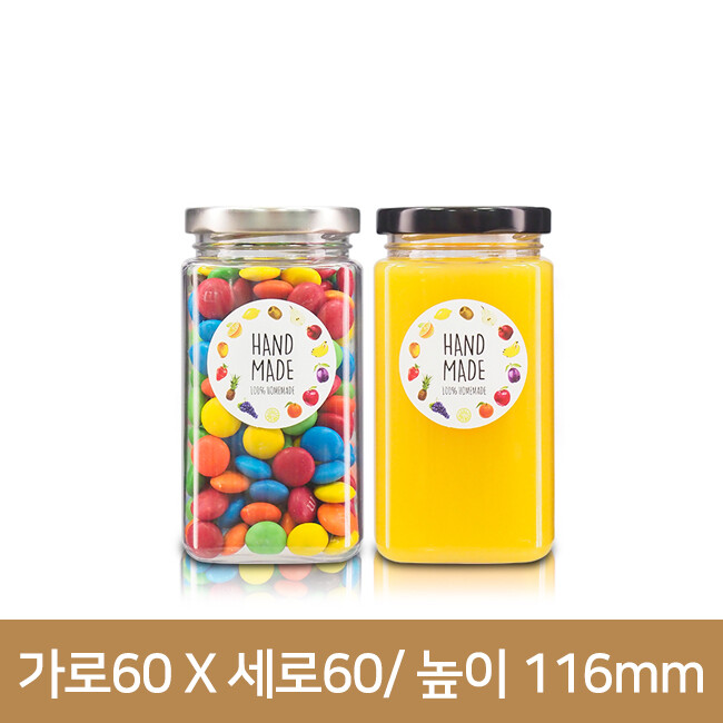 (철캡)사각쨈페트보틀 250ml 58파이 120개