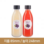 (JU-1000 P 투명)[38파이 이중캡]대박쥬스1000ml 투명원형 전용38파이 72개(B)