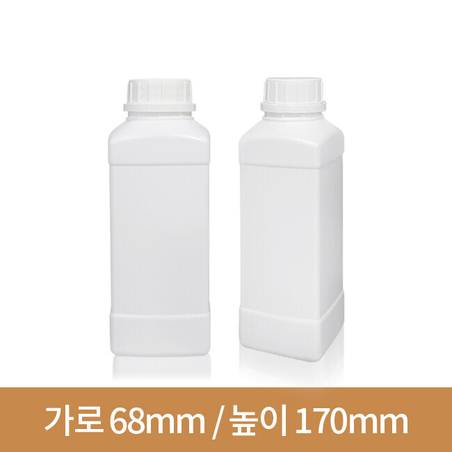 웨일 PE쥬스사각 500ml 백색 130개(A)브릿지마개