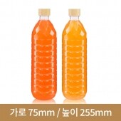 [대나무 우드마개]페트병 신형900ml 생수원형 30파이 93개(A)