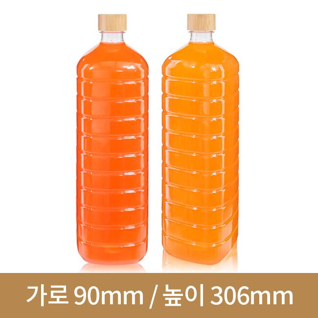 [대나무 우드마개]페트병 1.8L 생수사각 30파이 50개(A)