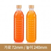 [대나무 우드마개]페트병 750ml 생수원형 30파이 126개(A)