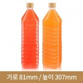 [대나무 우드마개]페트병 (소포장)1.5L 생수 사각 (A) 60개