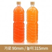 [대나무 우드마개]페트병1.8L 생수 사각 (H) 120개