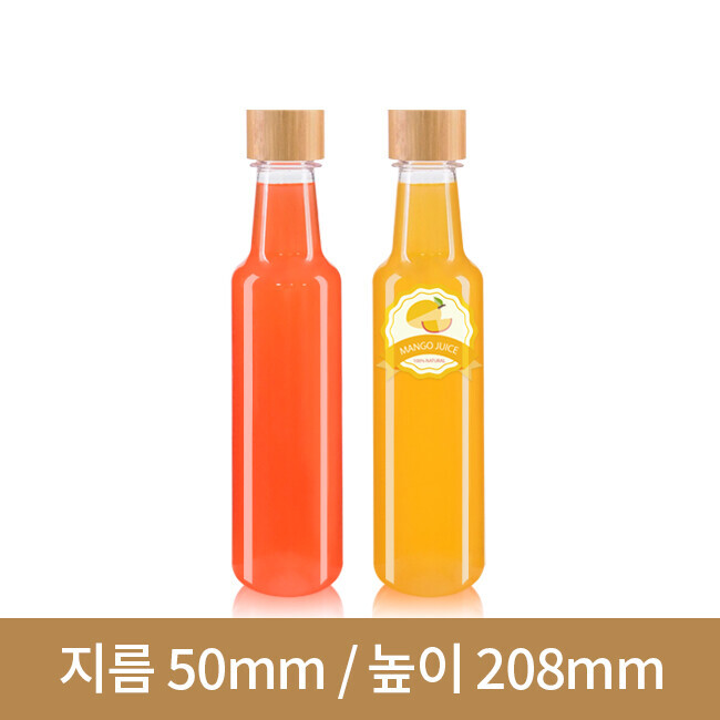 [대나무 우드마개]페트병 케빈250ml(A) 28파이 200개