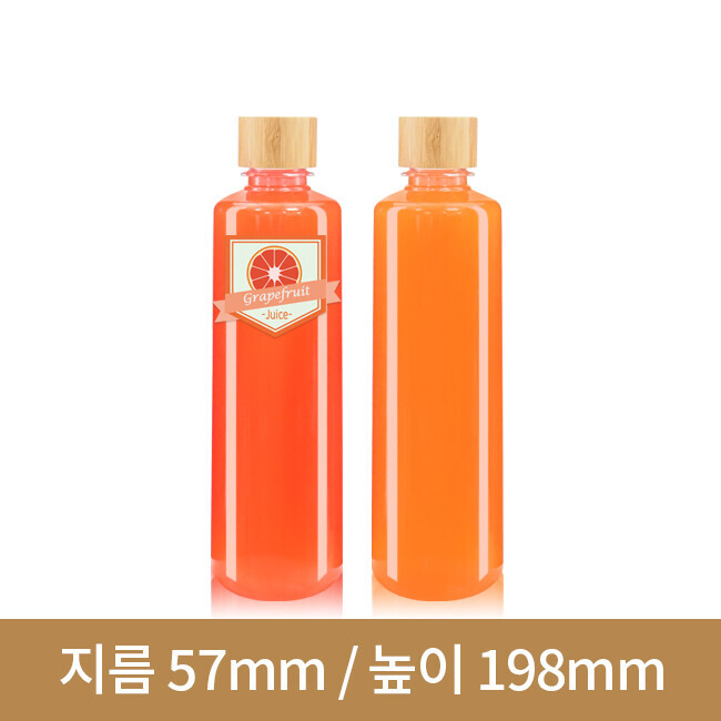 [대나무 우드마개]페트병 실버400ml(A) 28파이 204개