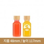 [대나무 우드마개]페트병 실버120ml(A) 28파이 216개