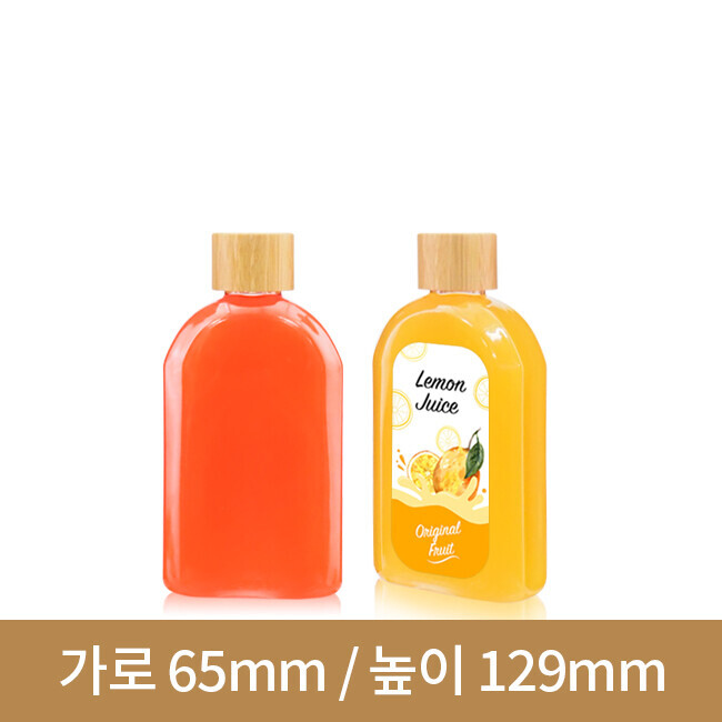 [대나무 우드마개] 페트병 B타입 납작페트200ml 24파이 100개(A)