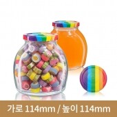 (무지개마개)유리병 다용도타원500ml(A) 70파이 32본