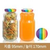 (무지개마개)유리병 명품1Kg (A) 70파이 12개