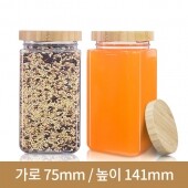 (대나무 우드마개)사각쨈페트보틀 500ml(A) 70파이 120개