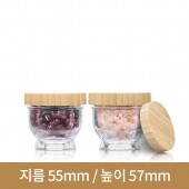 (대나무 우드마개)유리병 연꽃병(ML06) 50ml 58파이 144개(A)