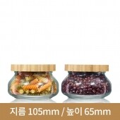 유리병 잼병 대광구유리병 300g(A) 82파이30개 [대나무우드마개]