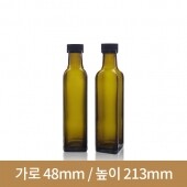 (31더치캡)유리병 올리브사각오일 250ml(A) 48개