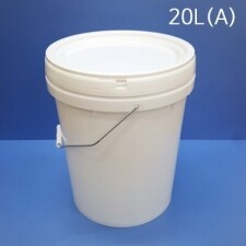 20L(A) 백색 스틸고리 [10개묶음] 바케스 벌크통 사료통 들통 밀폐용기 페일용기(IS)