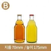 유리병 (B타입)웨이 투명 맥주병 330ml(A-W)40개