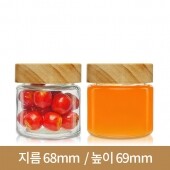 (수공예나무캡)원형쨈 150g 63파이 84개(GP)