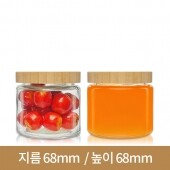 (대나무 우드마개)원형쨈 150g 63파이 84개(GP)