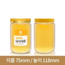 유리병 꿀병 [플라스틱마개]고려쨈400g 70파이 40본(K)