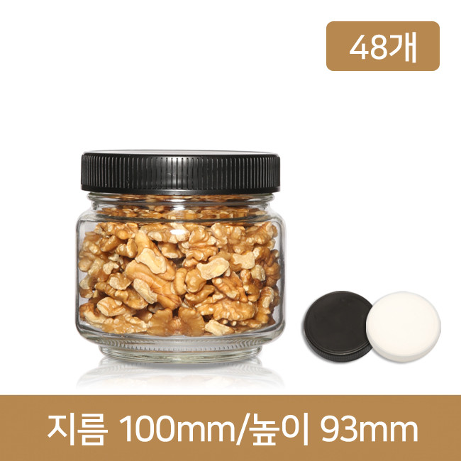 [플라스틱마개]유리병 고추장병 원형고추장500g(A)-48본(89파이) 48개