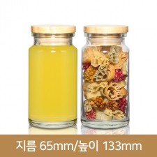 유리병 허브원형 대 나무콜크250(A) 48개(박스상품)