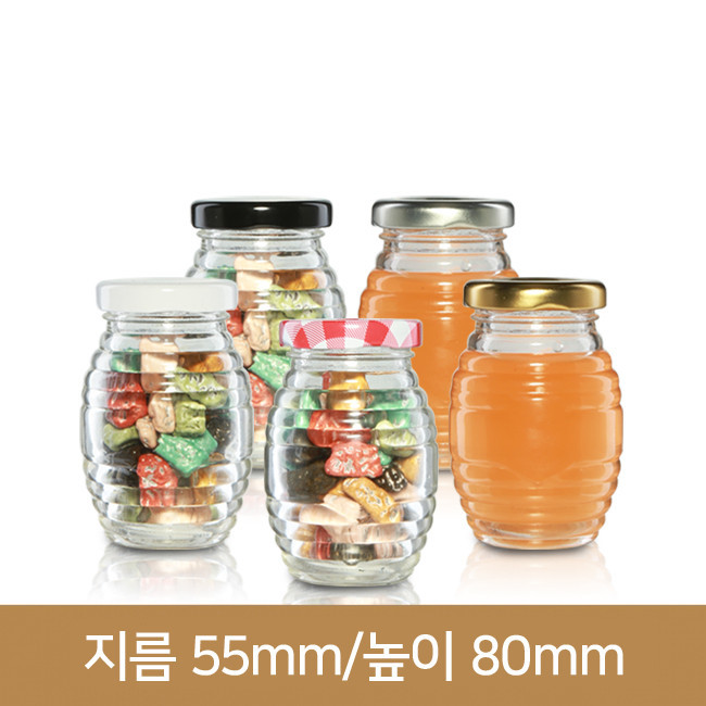 유리병 꿀병 벌꿀100ml 162개(40파이)