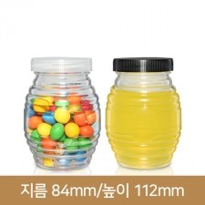 유리병 꿀병 벌꿀380ml - 60개(63파이) 플라스틱마개(박스상품)