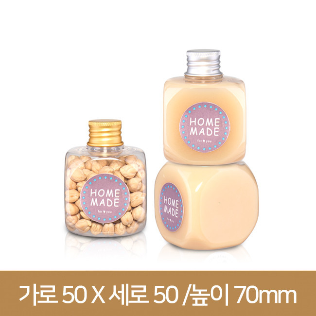 페트병 큐브블록100ml(A)-20파이 알루미늄마개 324개