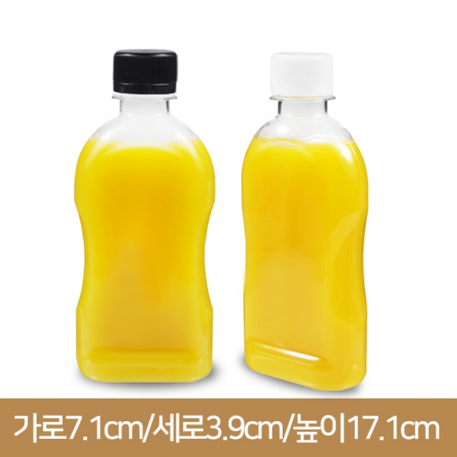 페트병 (28파이 브릿지마개)브릿지 납작사각페트300ml (A) 300개