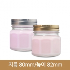 유리병 잼병 프리미엄푸드팔각 225ml(JYM) 28개 스크류마개(박스상품)