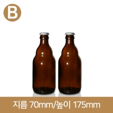 유리병 (B타입)웨이 맥주병 330ml(A-W)40개(박스상품)