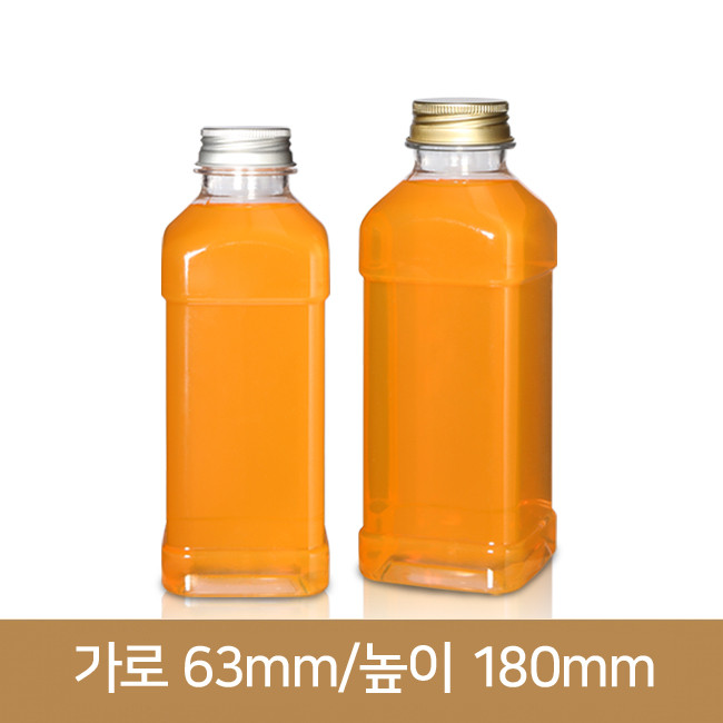 페트병 플라스틱병 사각쥬스페트 500ml(A) 163개 35파이 알루미늄마개