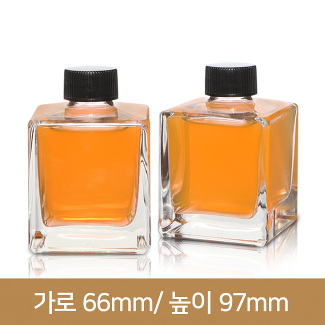 유리병 사각럭셔리 200ml (A-W) 48개