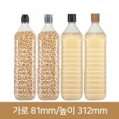 (특허)1.5L 생수 사각 28파이 (A) 60개 [계량더블캡]