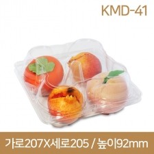 PET과일용기 복숭아4구 200개(KMD-41)(박스상품)