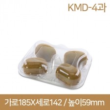 PET과일용기 4입中 400개 (KMD-4과)(박스상품)