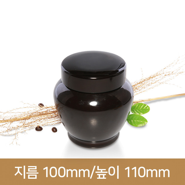 유리병 [흑색]도자기병 600g 코팅 20개(BO)