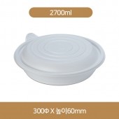 원형찜용기 300Ø 중(100개)set/2700ml(TY)