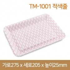 PSP트레이 TM-1001호 적색줄 600개(TMP)(박스상품)