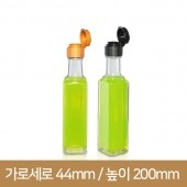 [똑딱이마개] 대봉사각유리병180ml 42개(BO)