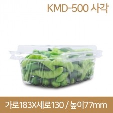 PET과일용기 500g 400개(KMD-500사각)(박스상품)