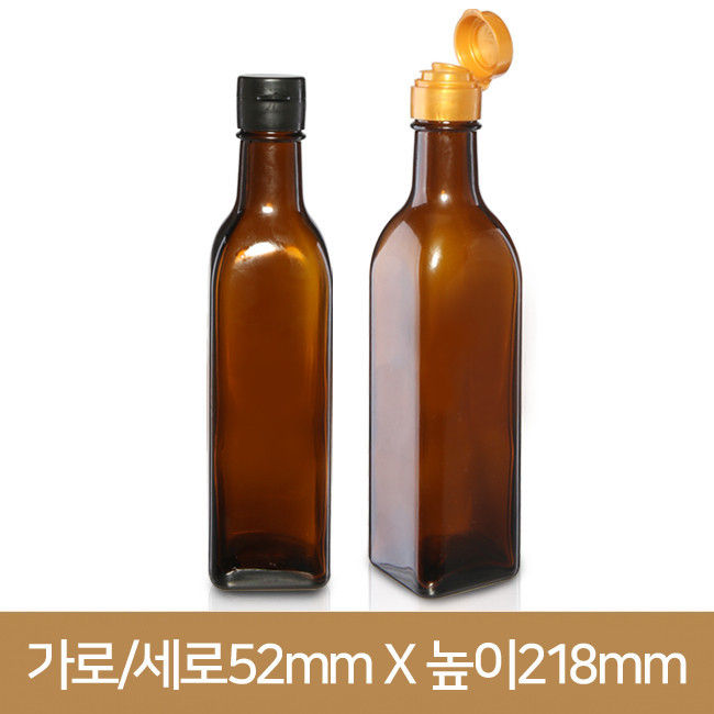 대봉참기름병 300ml (갈색) (A)-28개[원터치캡]