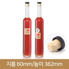 유리병 아이스와인500ml 투명[T콜크](K) 35개(박스상품)