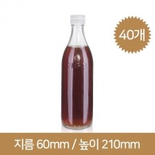 [추석특가]유리병 투명참기름 350ml 스크류(A) 40개