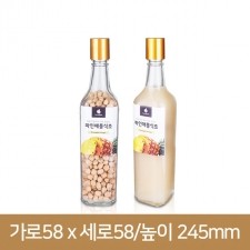 유리병 신사각375 스탬빙 마개 (K) 40개(박스상품)